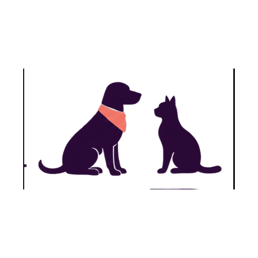 A dog and cat sitting together